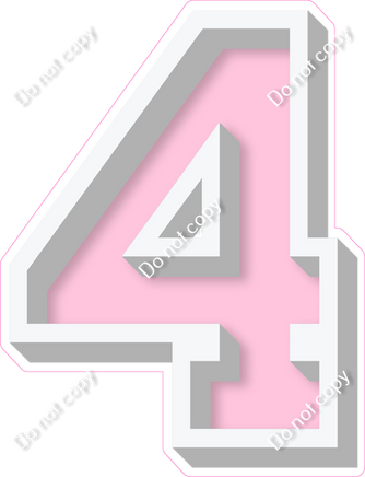 VA 18" Individuals - Flat Baby Pink 4