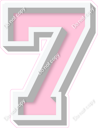 VA 18" Individuals - Flat Baby Pink 7
