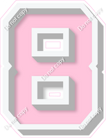 VA 18" Individuals - Flat Baby Pink 8