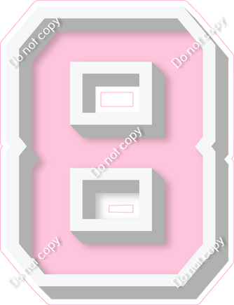 VA 18" Individuals - Flat Baby Pink 8