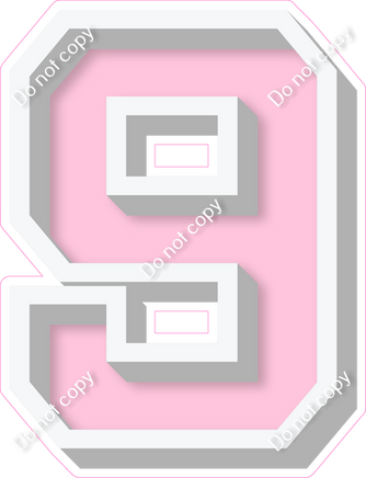 VA 18" Individuals - Flat Baby Pink 9