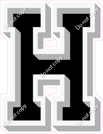 VA 18" Individuals - Flat Black H