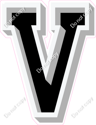 VA 18" Individuals - Flat Black V
