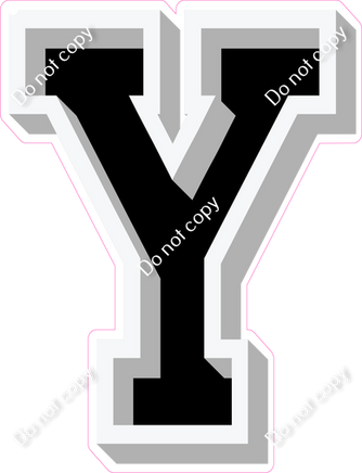 VA 18" Individuals - Flat Black Y