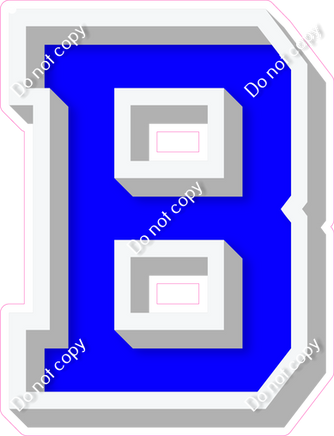 VA 18" Individuals - Flat Blue B