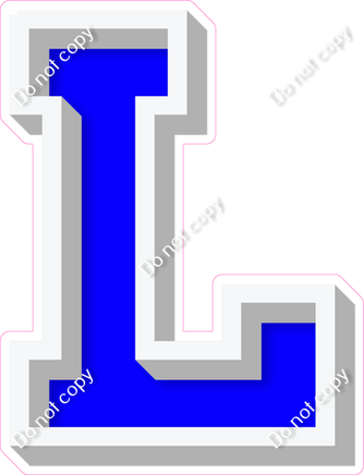 VA 18" Individuals - Flat Blue L
