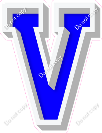 VA 18" Individuals - Flat Blue V