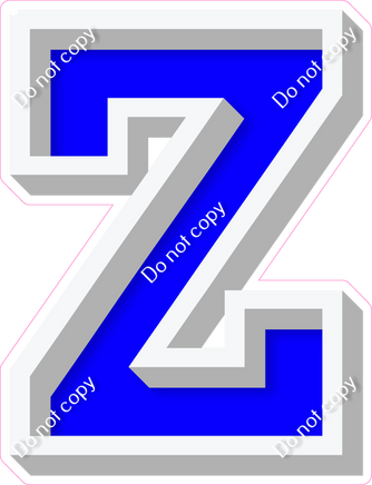 VA 18" Individuals - Flat Blue Z