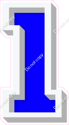 VA 18" Individuals - Flat Blue 1
