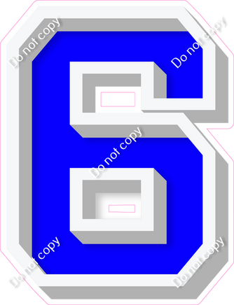 VA 18" Individuals - Flat Blue 6