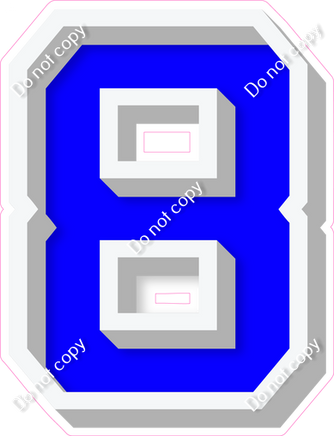VA 18" Individuals - Flat Blue 8
