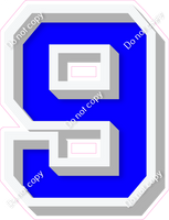 VA 18" Individuals - Flat Blue 9