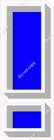 VA 18" Individuals - Flat Blue !