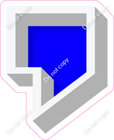 VA 18" Individuals - Flat Blue Apostrophe