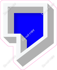 VA 18" Individuals - Flat Blue Apostrophe