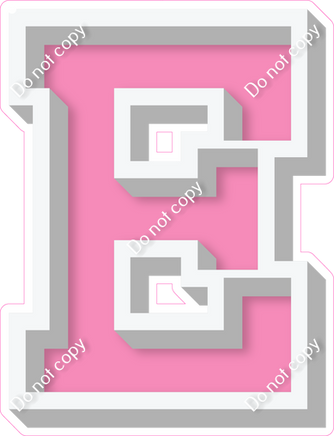 VA 18" Individuals - Flat bubblegum E