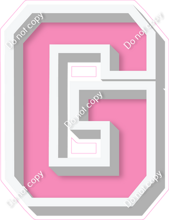 VA 18" Individuals - Flat bubblegum G