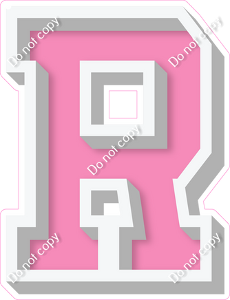 VA 18" Individuals - Flat bubblegum R