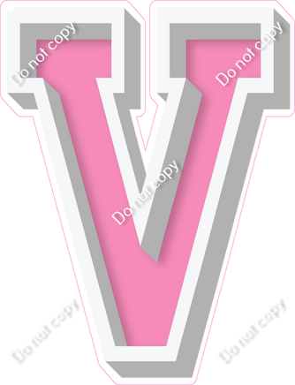 VA 18" Individuals - Flat bubblegum V
