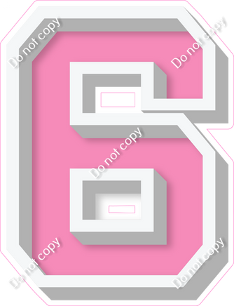 VA 18" Individuals - Flat bubblegum 6