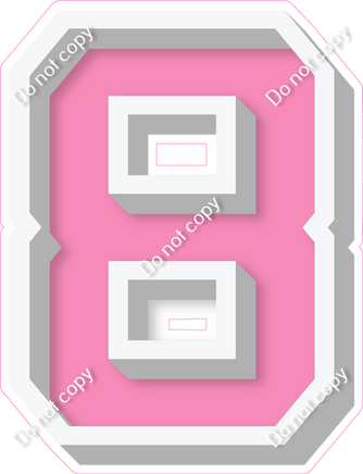 VA 18" Individuals - Flat bubblegum 8
