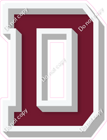 VA 18" Individuals - Flat Burgundy D