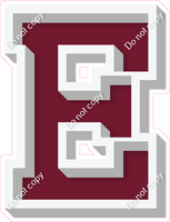VA 18" Individuals - Flat Burgundy E
