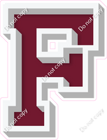 VA 18" Individuals - Flat Burgundy F
