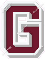 VA 18" Individuals - Flat Burgundy G