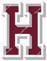 VA 18" Individuals - Flat Burgundy H
