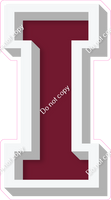 VA 18" Individuals - Flat Burgundy I