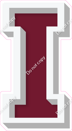 VA 18" Individuals - Flat Burgundy I