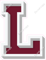 VA 18" Individuals - Flat Burgundy L
