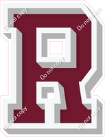 VA 18" Individuals - Flat Burgundy R
