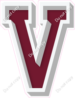 VA 18" Individuals - Flat Burgundy V