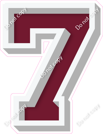 VA 18" Individuals - Flat Burgundy 7