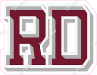 VA 18" Individuals - Flat Burgundy RD