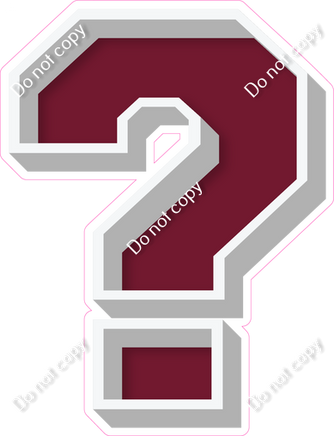 VA 18" Individuals - Flat Burgundy ?
