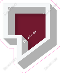 VA 18" Individuals - Flat Burgundy Apostrophe