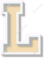 VA 18" Individuals - Flat Champagne L