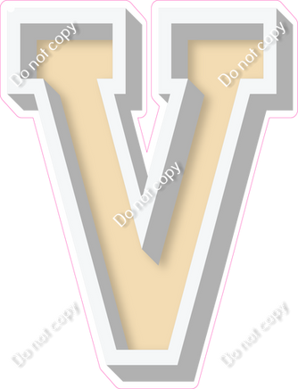 VA 18" Individuals - Flat Champagne V