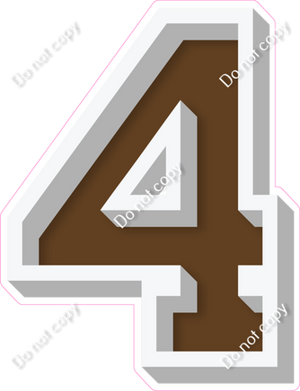 VA 18" Individuals - Flat Chocolate 4