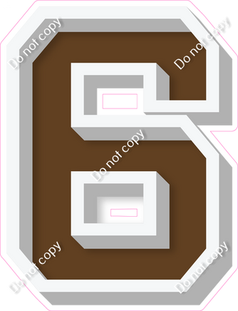 VA 18" Individuals - Flat Chocolate 6