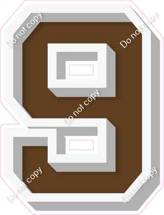 VA 18" Individuals - Flat Chocolate 9