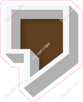 VA 18" Individuals - Flat Chocolate Apostrophe