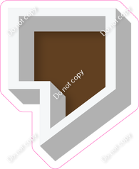 VA 18" Individuals - Flat Chocolate Apostrophe