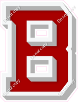 VA 18" Individuals - Flat Crimson B