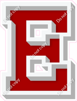 VA 18" Individuals - Flat Crimson E