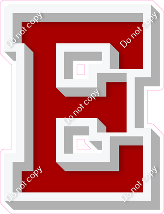 VA 18" Individuals - Flat Crimson E