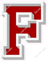 VA 18" Individuals - Flat Crimson F